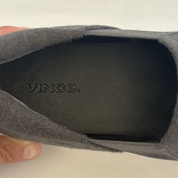Vince Women's Warren Flannel Wool Platform Sneaker Slip On Shoe in Gray Size 9.5 - Picture 6 of 11